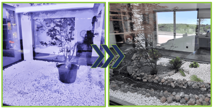 Réalisation CascaZen – avant/après patio